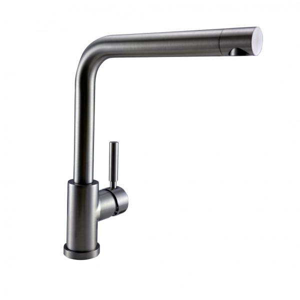 Franke Galley Square Kitchen Faucet Stainless Steel Color with Swivel Spout 115.0559.597