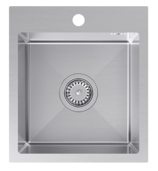 Quadri Dixton 40 Stainless Steel Sink 400x450 mm with Tap Hole Surface-Mounted 1208967079