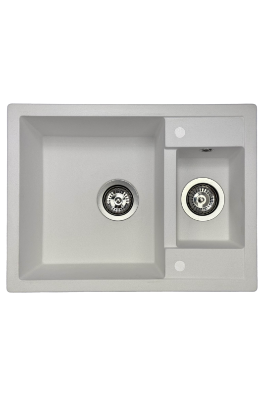 GraniteMy Smart extra shallow 1.5 granite countertop white sink 58x44cm 1208967418