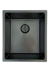 Pure.Sink Prestige sink PVD gun metal 34x40cm 10mm radius undermount,flush mount,topmount PPG3440-61