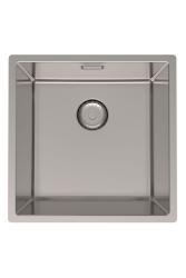 Pure.Sink Prestige stainless steel sink 40x40 cm 10mm radius undermount, flush mount, and top mount PPG4040-02