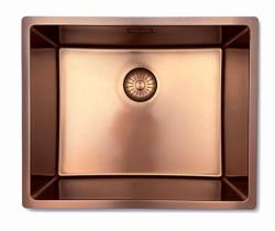 Pure.Sink Prestige sink 50x40 cm PVD Copper 10mm radius undermount, flush mount, and top mount PPG5040-62