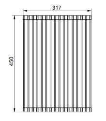 Pure.Sink Prestige roll mat sink stainless steel PPGRM40-02