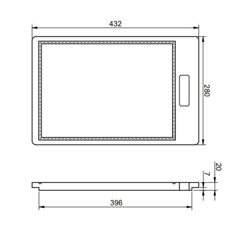 Pure.Sink Prestige cutting board wood PPGCB40-23
