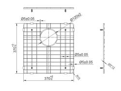 Pure.Sink Prestige bottom rack 40 Copper PPGGD40-62