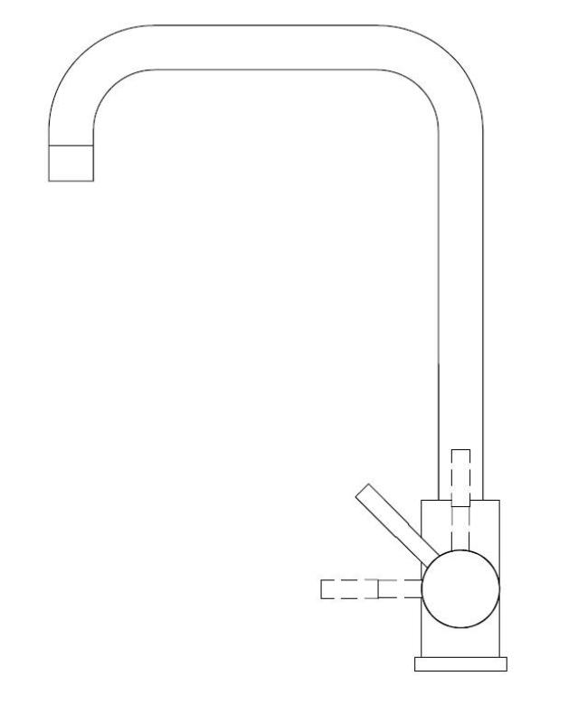 Pure.Sink Elite Steel Pure kitchen faucet Matte black PS8010-10