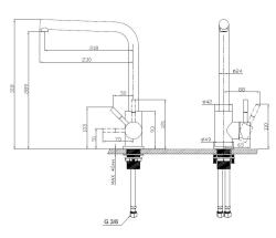 Pure.Sink Elite Steel Spark kitchen faucet stainless steel PS8040-02