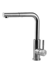 Pure.Sink Elite Steel Spark-S kitchen faucet stainless steel with pull-out spout PS8041-02