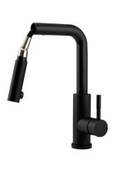 Pure.Sink Elite Steel Spark-S kitchen faucet Matte Black with pull-out spout PS8041-10