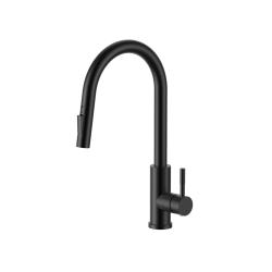 Ausmann Elite Steel Stream-S kitchen faucet Matte Black with pull-out spout PS8045-10