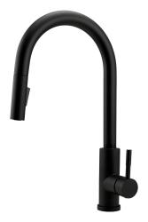 Pure.Sink Elite Steel Stream-S kitchen faucet Matte Black with pull-out spout PS8045-10