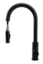 Pure.Sink Elite Steel Stream-S kitchen faucet Matte Black with pull-out spout PS8045-10