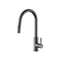 Ausmann Elite Steel Stream-S kitchen faucet PVD Gun Metal with pull-out spout PS8045-61