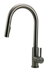 Pure.Sink Elite Steel Stream-S kitchen faucet PVD Gun Metal with pull-out spout PS8045-61