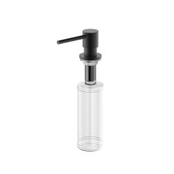 Pure.Sink Elite Steel Shine Built-in Soap Dispenser Matte Black, Refillable from Above PS9010-10