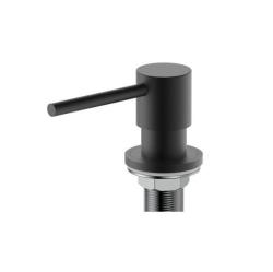 Pure.Sink Elite Steel Shine Built-in Soap Dispenser Matte Black, Refillable from Above PS9010-10