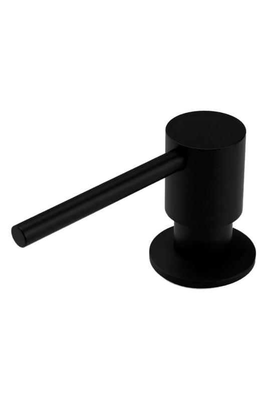 Pure.Sink Elite Steel Shine Built-in Soap Dispenser Matte Black, Refillable from Above PS9010-10