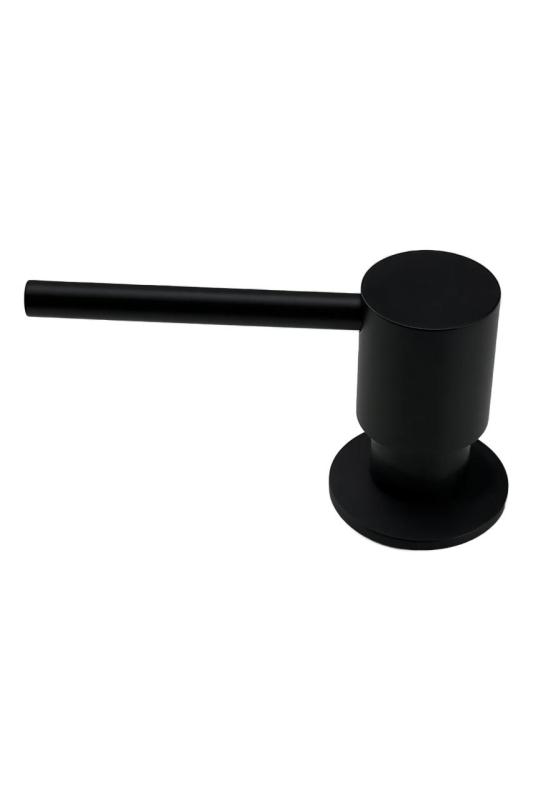 Pure.Sink Elite Steel Shine Built-in Soap Dispenser Matte Black, Refillable from Above PS9010-10