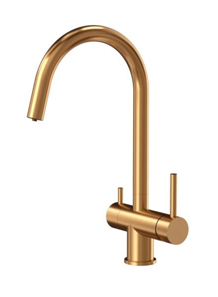 Quadri Leicester Kitchen Faucet PVD Copper 3-way with an extra connection for filtered water 1208967670