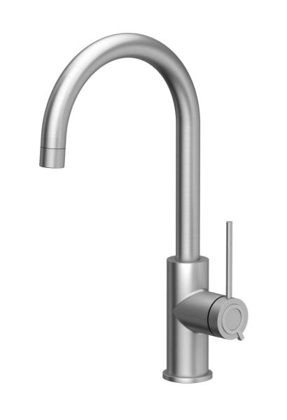 Quadri Lancaster Kitchen Mixer Tap Stainless Steel with Swivel Spout 1208967678