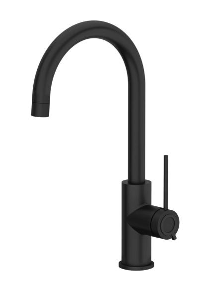 Quadri Lancaster Kitchen Mixer Tap Black with Swivel Spout 1208967679