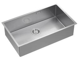 Sure, here's the translation:

"Aquadesign Zara Stainless Steel Sink 74x44cm Undermount, Flush Mount, and Top Mount with Stainless Steel Plug - 1208967758"