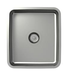 Aquadesign Oxford Stainless Steel Sink 35x40cm Undermount with Stainless Steel Plug - 1208967761