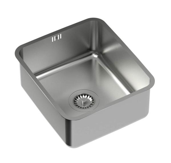 Aquadesign Oxford Stainless Steel Sink 35x40cm Undermount with Stainless Steel Plug - 1208967761