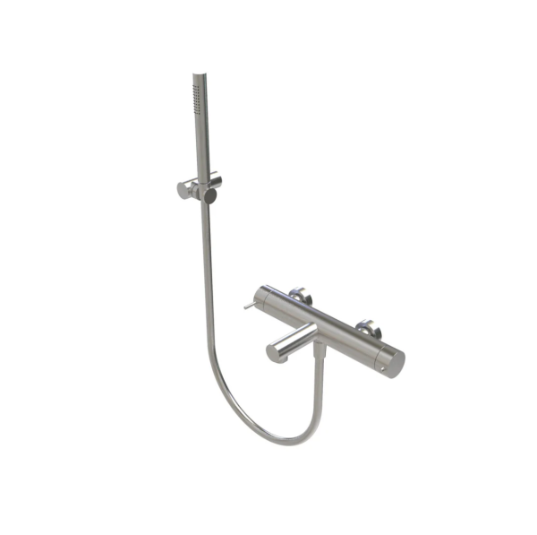 Waterevolution Flow thermostatic two-way shower mixer with hand shower stainless steel T130TNIE