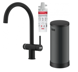 Franke Maris water hub 7L boiler 3-in-1 with touch electronic boiling water tap matte black 160.0713.604