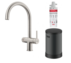 Franke Maris water hub 4L boiler 3-in-1 with Twist mechanical boiling water tap stainless steel 160.0711.523