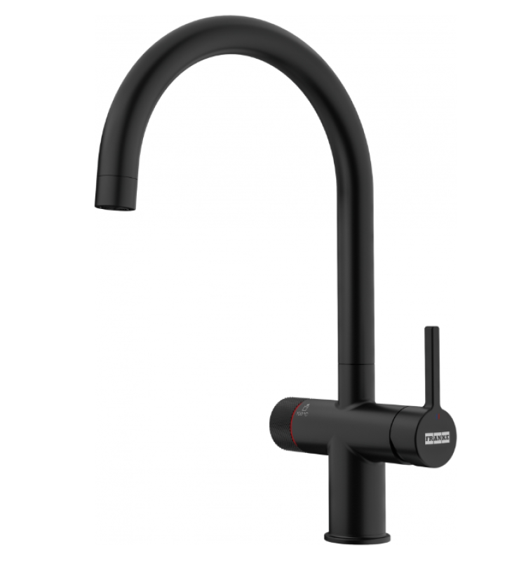 Franke Maris water hub 4L boiler 3-in-1 with Twist mechanical boiling water tap matte black with water hub bypass 1208967862