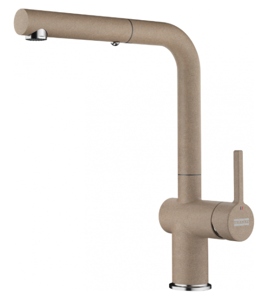 Franke Active L Kitchen Faucet Oyster Beige with Pull-Out Hand Shower 115.0653.389