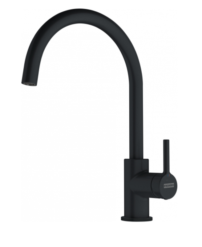 Franke Lina XL Kitchen Mixer Tap Black with Swivel Spout 115.0626.019