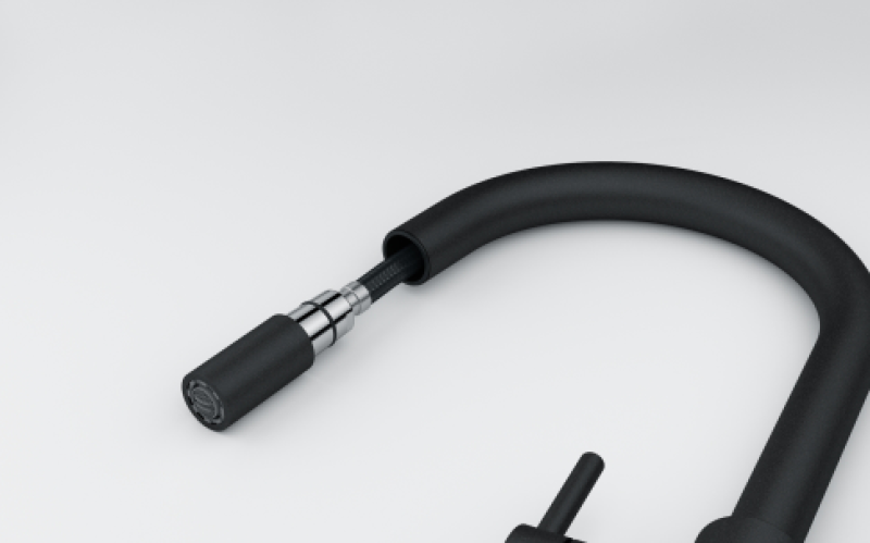 Franke Lina Kitchen Faucet Black with Pull-Out Hand Shower 115.0626.053