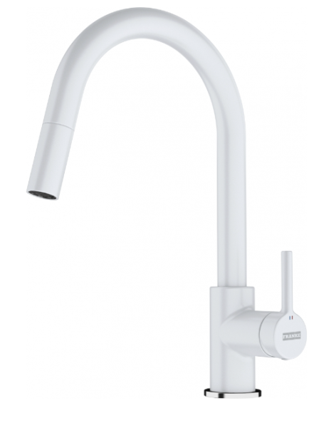 Franke Lina Kitchen Faucet Polar White with Pull-Out Hand Shower 115.0626.081