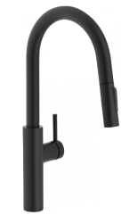 Franke Pescara J Single-Lever Mixer Tap Black with Pull-Out Spout and Spray Function 115.0575.968