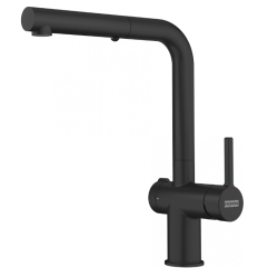 Franke Active Twist Single-Lever Mixer Tap Black with Pull-Out Spout and Integrated Waste Control 115.0669.769