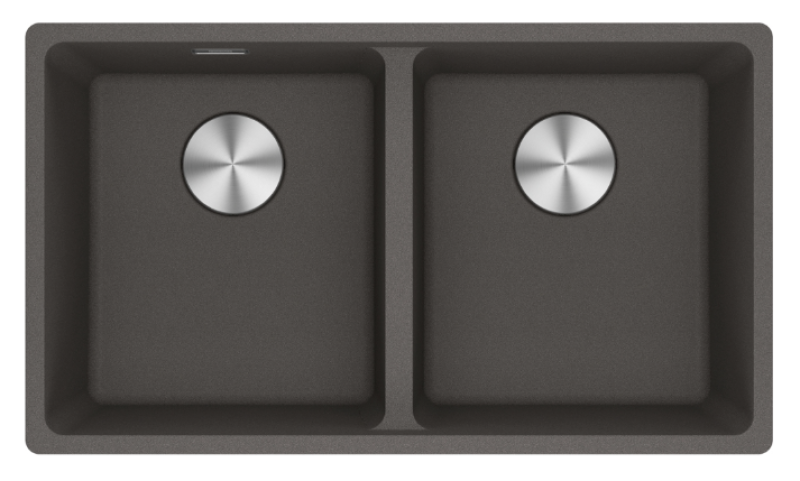 Franke Maris MRG 220-35-35 Fragranite Slate Grey Double Sink grey dark Flush Mounting 135.0714.633