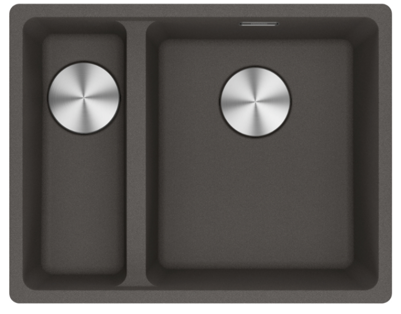 Franke Maris MRG 260-34-15 Fragranite Slate Grey Sink Right Bowl Grey Dark Flush Mount 135.0714.634