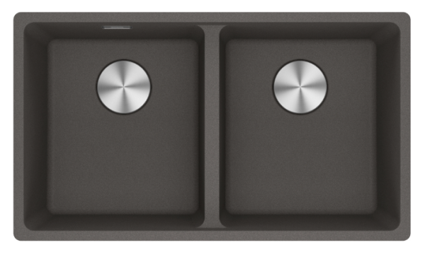 Franke Maris MRG 120-35-35 Fragranite Double Sink - Slate Grey, Dark Grey, Undermount 125.0714.606