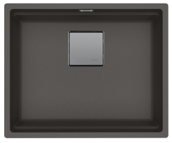 Franke Kubus KNG 110.52 Sink 52x42 Slate Grey Granite Dark Grey Undermount 125.0714.636