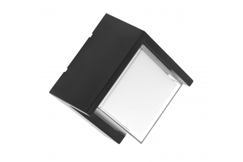 LED façade luminaire CANTI II,12W,1000lm,AC220-240V,50/60Hz,IP65,4000K, black
