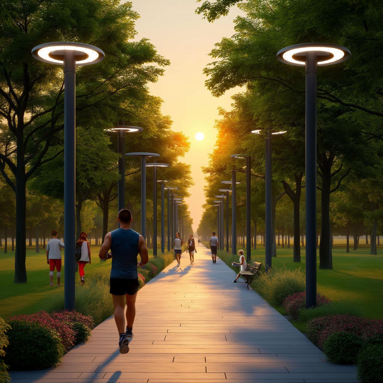 ORLANDO street and park luminaire, LED, 100W, 10000lm, 4000K, AC180-250V, IP65, 5y - Productafbeelding 2