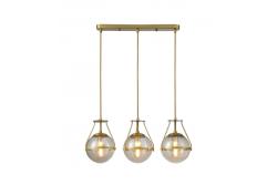 Ceiling luminaire DROP 3 , 6335, AC220-240V, 50/60Hz, 3*E27, max.25W, length 68 cm, gold