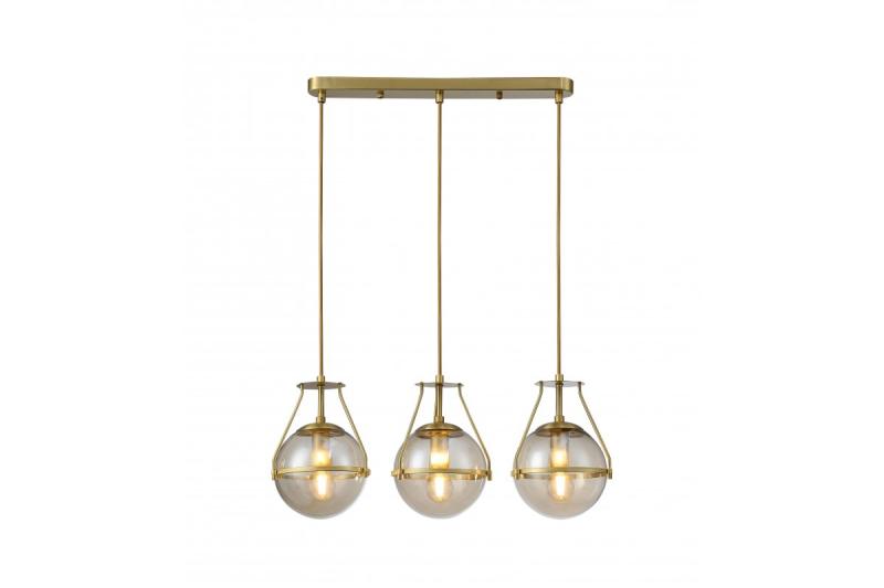 Ceiling luminaire DROP 3 , 6335, AC220-240V, 50/60Hz, 3*E27, max.25W, length 68 cm, gold