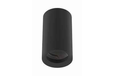Ceiling luminaire TIPO, alum, 65x115, IP20, max 50W, round black