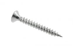 GTV IRONFAST screw, 4x30, PZ2, chipboard, steel, white zinc plated (500 pcs)