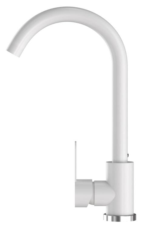 Graniteland Veritas Kitchen Faucet White with Swivel Spout 1208969531