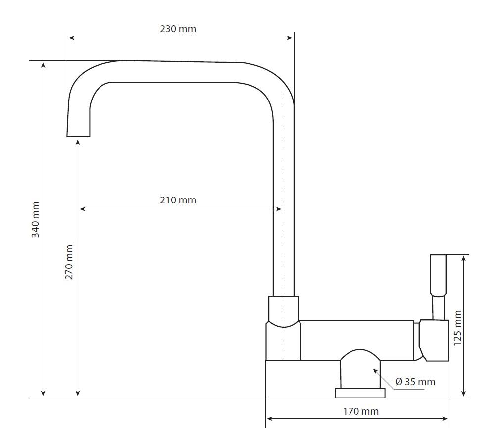 Graniteland Serenity Kitchen Faucet Black with Foldable Spout 1208969533